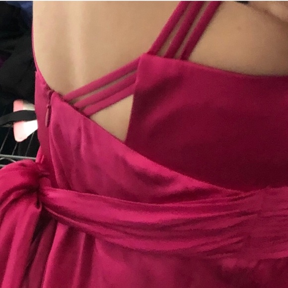 SOLD! 100% Silk Hot Pink Marc Bouwer Glamit! Dress - Picture 4 of 5